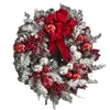 Outros suprimentos para festas de eventos Guirlanda de Natal Porta da frente Guirlanda de Natal Ornamentos de bola vermelha para porta janela manto interior ao ar livre decoração de Natal 231017