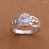 Cluster Rings Classic High-Quality KN-R172 Wholesale Silver Plated Ring Fashion Jewelry Bijouterie Zircon Stone Finger