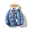 Mens Down Parkas Fashion Hooded Short Womens Winter Oversize Jacket Bomull vadderad kappa Kvinnlig Löst Casual Overrock 231018