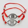 Bracelet réglable avec cordon rouge porte-bonheur, chaîne Hamsa, mauvais œil, 50 pièces, NEW184r