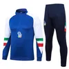 2023 2024 Italien Tracksuit Survetement Half Ziptraining Suit Soccer 23 24 Italia Man and Kids Football Tracks Set Sportswear