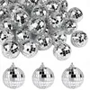 Cadeau Wrap 30 PCS Disco Mirror Balls 2 pouces Boule de miroir réfléchissante Boule suspendue pour la fête de l'arbre de Noël Décorations pour la maison 231017