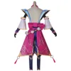 Syndra Spirit Blossom Cosplay Costplay Gra Lol Syndra Spirit Blossom Dress Women Kimono Hanfu Pełny zestaw z nakryciem głowy