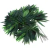 Fleurs décoratives plantes maison haute petite pour Branches chambre-50pcs feuilles vertes artificielles plantes-verdure maison El bureau