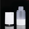 Mroźna biała plastikowa butelka bez powietrza 15 ml 30 ml 50 ml płynnego fundamentalnego balsamu do pielęgnacji skóry Pakowanie kosmetyczne Akcesoria 10pcs/Lotgoods Pttok