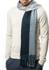 Marino Avenue Men's Scarf Knitted Stripe Scarf Winter Men's Scarf Elegant Gift Box