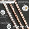 Günstiger Preis Pass Diamond Tester Edelstahl D Farbe VVS Moissanit Diamant Clustered Tennic Chain Halskette für Männer Frauen
