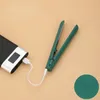 Kıvrımlı Ütüler Mini USB Taşınabilir Kablosuz Düzleştirici Körçi Şarj Edilebilir Kıvırma Düzleştirme Düz Demir Profesyonel Bölünmüş Stil Aracı 231017