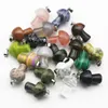 Pendentif Colliers Naturel Pierre Cristal Agate Multicolore Champignon Collier Qualité Charmes Mode Bijoux Cadeau Accessoires En Gros 20 pcs