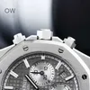 Swiss Royal Oak Offshore Audpi-serie herenhorloge modetrend quartz episch 26315st grijs ruthenium frontplaat automatisch mechanisch neutrale wijzerplaat 38 mm compl WN-DM7L