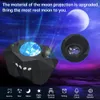 العناصر الجديدة النجمة أضواء الأضواء Aurora Galaxy Moon Projector مع جهاز التحكم عن بعد Sky Night Lamps الأطفال البالغين هدية Bluetooth Music Ser Decor 231017