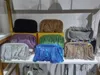 Abendtaschen 20 Farben Clutch Bag Folds Crystal Clip Geldbörsen und Handtaschen Luxus Designer Hochzeit Party Qualität 231017
