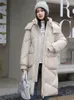 Women's Down Parkas Cotton Coat Women Good Clothing Low Price On Sale 2023 Autumn Winter Fashion Long Thick Warmth Loose Hooded Jacket 231017