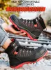 Bottes AMAWEI sécurité hommes femmes imperméable en acier orteil chaussures indestructibles antidérapant Anti-fracassant Anti-crevaison chaussures pour homme 231018