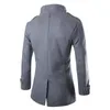 Men's Wool Blends Mens Overcoat Trench Coats Winter Male Pea Double Breasted Coat Brand Clothing W01 231017