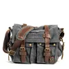 Cross Body Canvas Leater Men Messenger AM Legend Big Soulder Bags Laptop Portfölj Travel och bagcatlin_fashion_bags