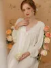 Women's Sleepwear Women Princess Nightdress Spring Long Sleeve Modal Cotton Court Retro Sexy Fairy Dress Sweet Nightgowns