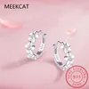 Boucles d'oreilles créoles en argent Sterling 925, bijoux tendance, petite fleur ronde, breloque féminine, cadeau Aros Plata Mujer, 2023