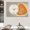 Montre style diamant incrusté de cristal porcelaine peinture abstraite géométrique mur art modélisation maison décoration murale moderne HD gadgets