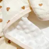 Couvertures d'emmaillotage Kangobaby #My Soft Life# Design automne mousseline coton bulle polaire bébé Swaddle couverture né serviette de bain infantile couette 231017