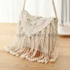 Çapraz Vücut Çantaları ve Yapımı Dokuma Knited Tassel Crossbody Bag Vintage Soulder Messenger Çanta Kadın Fasion Yaz ve Bags WomenCatlin_fashion_BAGS