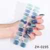 Nagelstickers 10 vellen van 22 stuks volledige wraps nagellakstrips, zelfklevende gel nail art-stickers voor dames meisjes