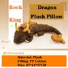 Oreillers en peluche coussins Rock King Zhong Li jeu de Cosplay Genshin Impact poupée en peluche projet d'anime oreiller doux jouet en peluche cadeau pour enfants Halloween noël Dragon 231017