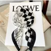 2023 Luxury Silk Shawl Square Scarf For Women Satin Hijab Fashion Wraps Neckerchief Female Hair Bands Ribbon pannband Bandana