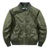 Giacche da uomo Uomo Pilota Bomber Giacca in pile Fodera di lana Cappotto caldo Maschile Oversize MA1 Giacche Abiti taglie forti Autunno Inverno 231017