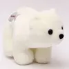 Plyschdockor 25 cm härlig vit och brun isbjörn leksaker söta mjuka fyllda djur barn födelsedagspresent 231018