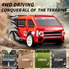 Diecast Model RC CAR Simulation Drift Climbing 4WD With LED Remote Control High Speed Monster Truck for Kids vs Wltoys Toys 231017