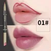 Lip Pencils Sdotter 2 IN 1 Lip Liner Waterproof Matte Lipstick Pencil Sexy Red Long Lasting Lipliner Makeup Cosmetics cosmetic lip liner 231017