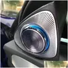 Tweeter rotante in acciaio inossidabile 3D Altoparlante audio coassiale alto Trombe per auto O Tone per Benz Classe C E S W205 W213 W 16-19 Drop Delive Dhkg4