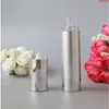 15 ml 20 ml Glänzende Silber Airless Nachfüllbare Flaschen Dünne Gesunde Reise Leere Kosmetikbehälter für Flüssiges Make-up 100 teile/losgoods Fuvmw