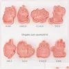 Baking Moulds Mods 8Pcset Cookie Cutter Stamp Cat Shape Mold Pastry For Biscuits Animal Run Kingdom Type Cake Decor Cutters 230923 D Dhnsq