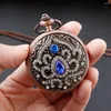 Taschenuhrs Roségold Luxus Quarz Uhr Uhr Arabische Ziffern Kette Frauen Vintage Grace Anhänger Halskette Geschenke