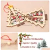 Christmas Decorations Stock 3D Wooden Pendant For Tree Decoration Hanging Crafts Children Wood Ornaments Drop Delivery Home Garden F Dh26D