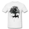 Brand New Man Cotton Silent tree covering noise city Tee-Shirt Man Crew Neck Green Shorts Shirt For Big Size Design Tee-Shirt272P