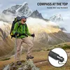 Trekking Poles Climbing Stick Multifunction Aluminium Alloy Trekking Pole Ultralight Folding Trekking Poles Climbing Adjustable Alpenstock 231018