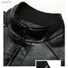 Hommes en cuir simili cuir Crocodile marque Vintage veste en cuir Streetwear jolie pochette vestes homme vêtements d'extérieur hommes veste de costume en cuir hommes Slim Fit CoatsL231018