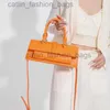 Cruz corpo 2023 moda bolsas e designer laranja bolsa de ombro pedra padrão couro crossbody sacos femalecatlin_fashion_bags
