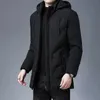 Men's Down Parkas Top Quality Brand Hooded Casual Fashion Long Thicken Outwear Jacket Men Winter Windbreaker Coats Clothing 231017