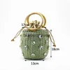 Bags andmade Rinestone Crystal Embellised Straw Bag Small Bucket Lady Travel Purses andbagsblieberryeyes