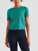 Camicie attive Top da yoga T-shirt da palestra da donna T-shirt traspirante Donna Fitness ad asciugatura rapida Allenamento da corsa femminile Abbigliamento sportivo