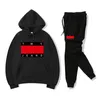 Fashion Men's and Women's Tracksuits Hooded 2 Pieces Set Hoodie Sweatshirt Sweatpants Sportwear Jogging suit SIZE S--3XL225o