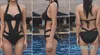 eendelig badpak designer zwempak Sexy zwart halter uitgesneden bandage zwembadpak sneldrogende badmode voor dames