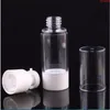 15 ml 30 ml 50 ml Reizen Plastic Transparant Mini Vacuümpompschip Zilveren Lijn Lege Hervulbare Flessen Draagbare Airless Bottlegoods Rwjvu