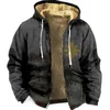 Men's Hoodies Zipper For Men Color Block Bohemian Style Graphic Print Casual Winter Clothing Long Sleeve Hooded Jacket