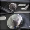 4 pièces pour Benz voiture O haut-parleur porte haut-parleur garniture er-c classe W205/Glc classe E en acier inoxydable livraison directe Dhfca