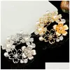 Épingles, broches broches broches creuse guirlande exquise fleur costume robe uniforme parties femmes écharpe badge de boucle broche bijoux dh3wy